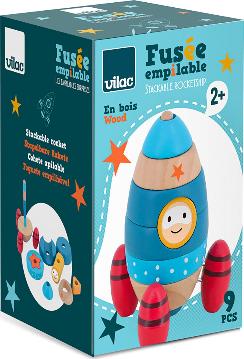 Vilac - Stableleg - Rumraket 9 Dele