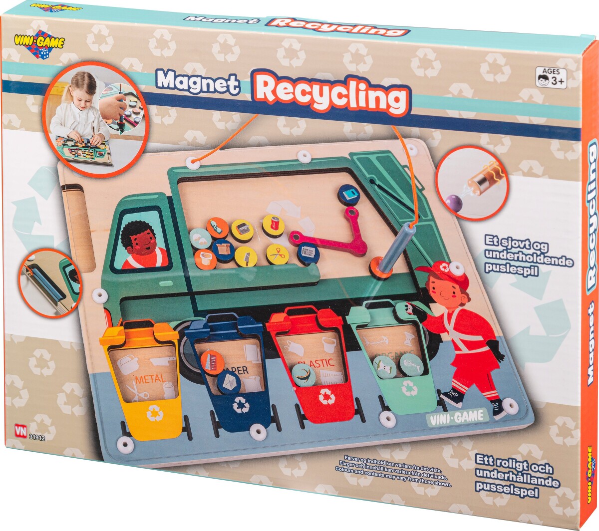 Vini Games - Magnet Affaldssortering Puslespil
