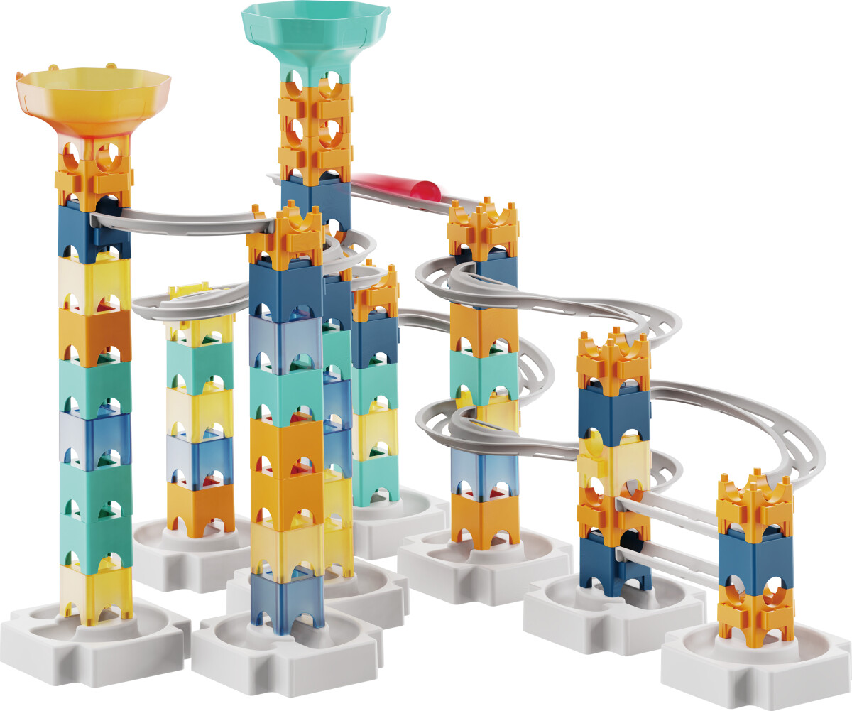 Kuglebane - Space Roller Tower Byggesæt - 79 Dele - Vini Games