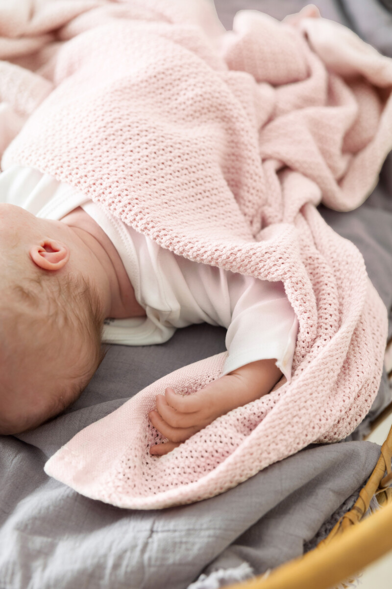 Vinter Bloom - Blanket Soft Grid Eko - Baby Pink