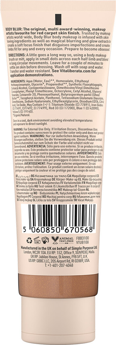 Vita Liberata - Body Blur Medium - 100 Ml