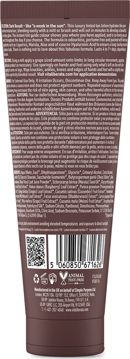 Vita Liberata - The Lotion - Dark