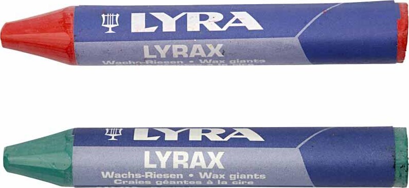 Voks Farvekridt - L 9 Cm - Ø 15 Mm - 12 Stk