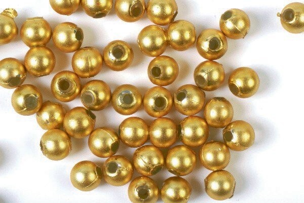 Voksperler - Mat Guld - 4 Mm - 500 G