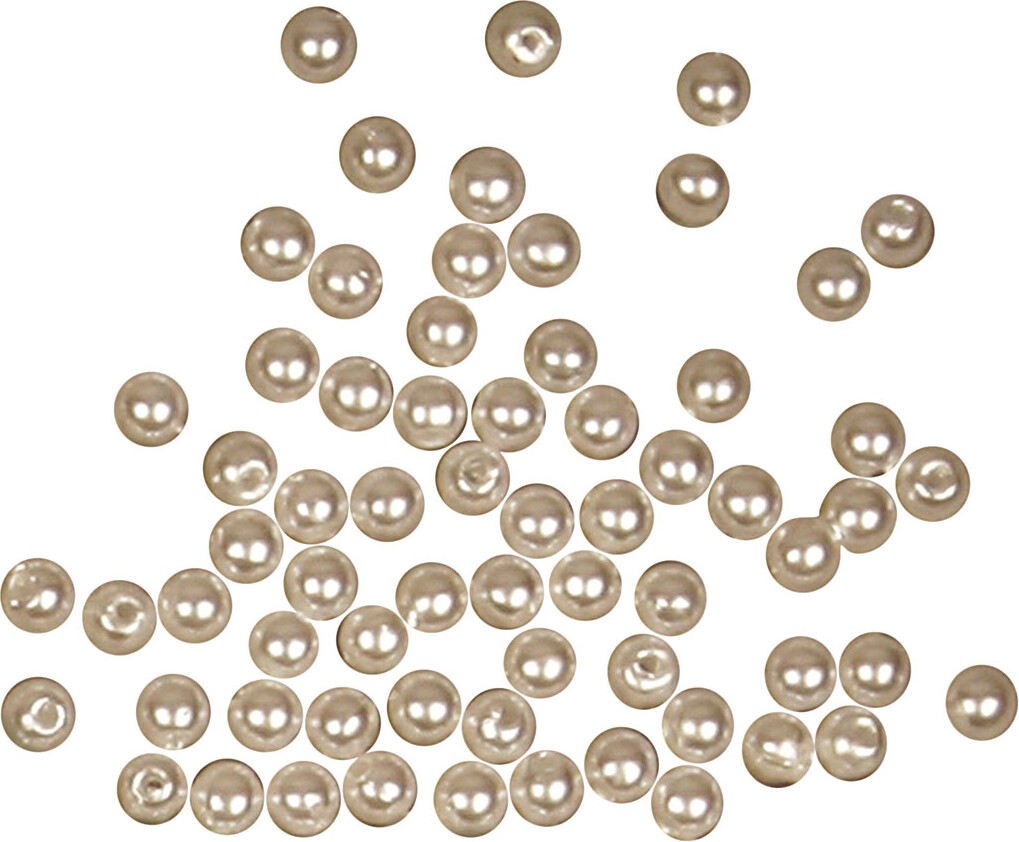 Voksperler - Ø 4 Mm - Hulstr 0 7 Mm - Perlemor - 150 Stk
