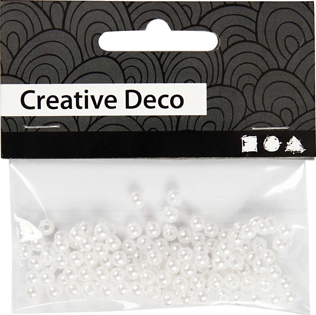 Voksperler - Ø 4 Mm - Hulstr 0 7 Mm - Perlemor - 150 Stk