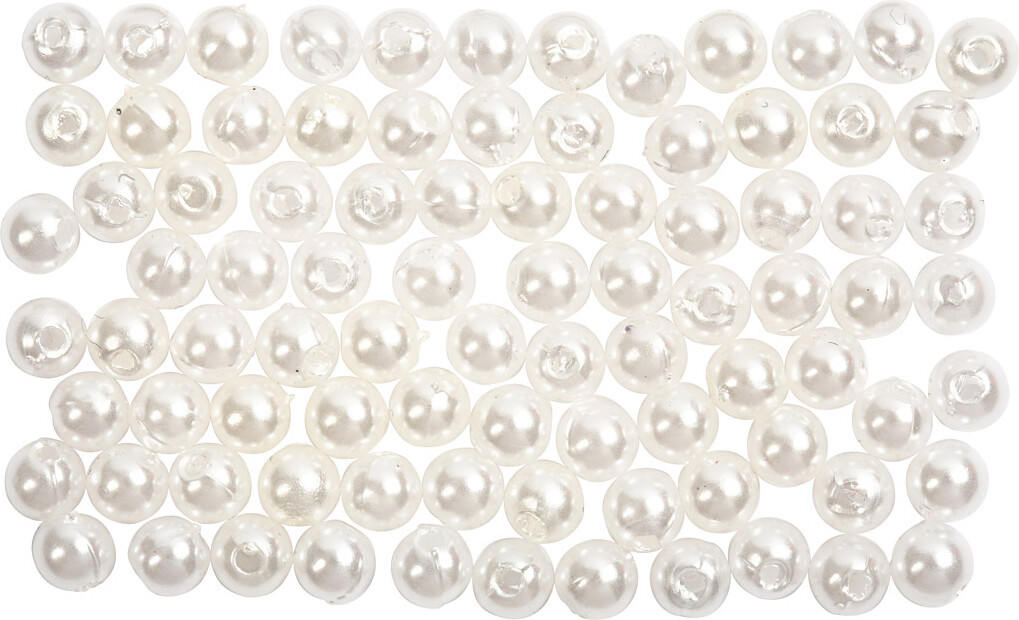 Voksperler - Ø 4 Mm - Hulstr 0 7 Mm - Perlemor - 150 Stk