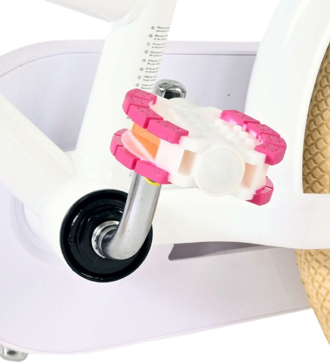 Volare - Excellent Cykel - 14 Tommer - Støttehjul Og Kurv - Hvid