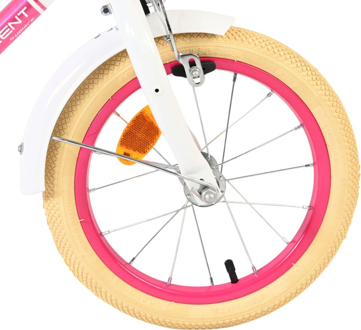 Volare - Excellent Cykel - 14 Tommer - Støttehjul Og Kurv - Hvid