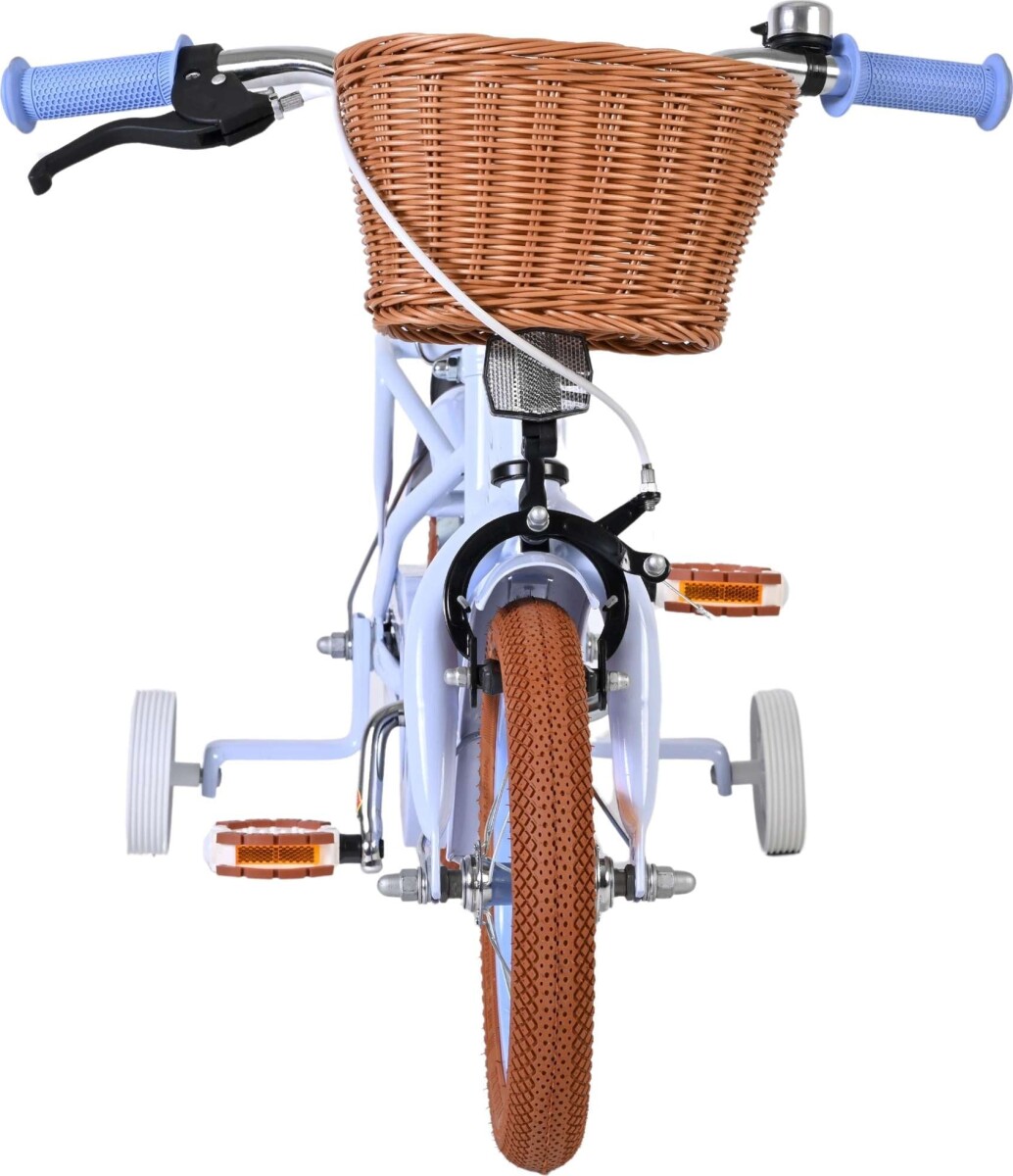 Volare - Ashley 12 Børnecykel - Kurv Og Støttehjul - Pastel Blå
