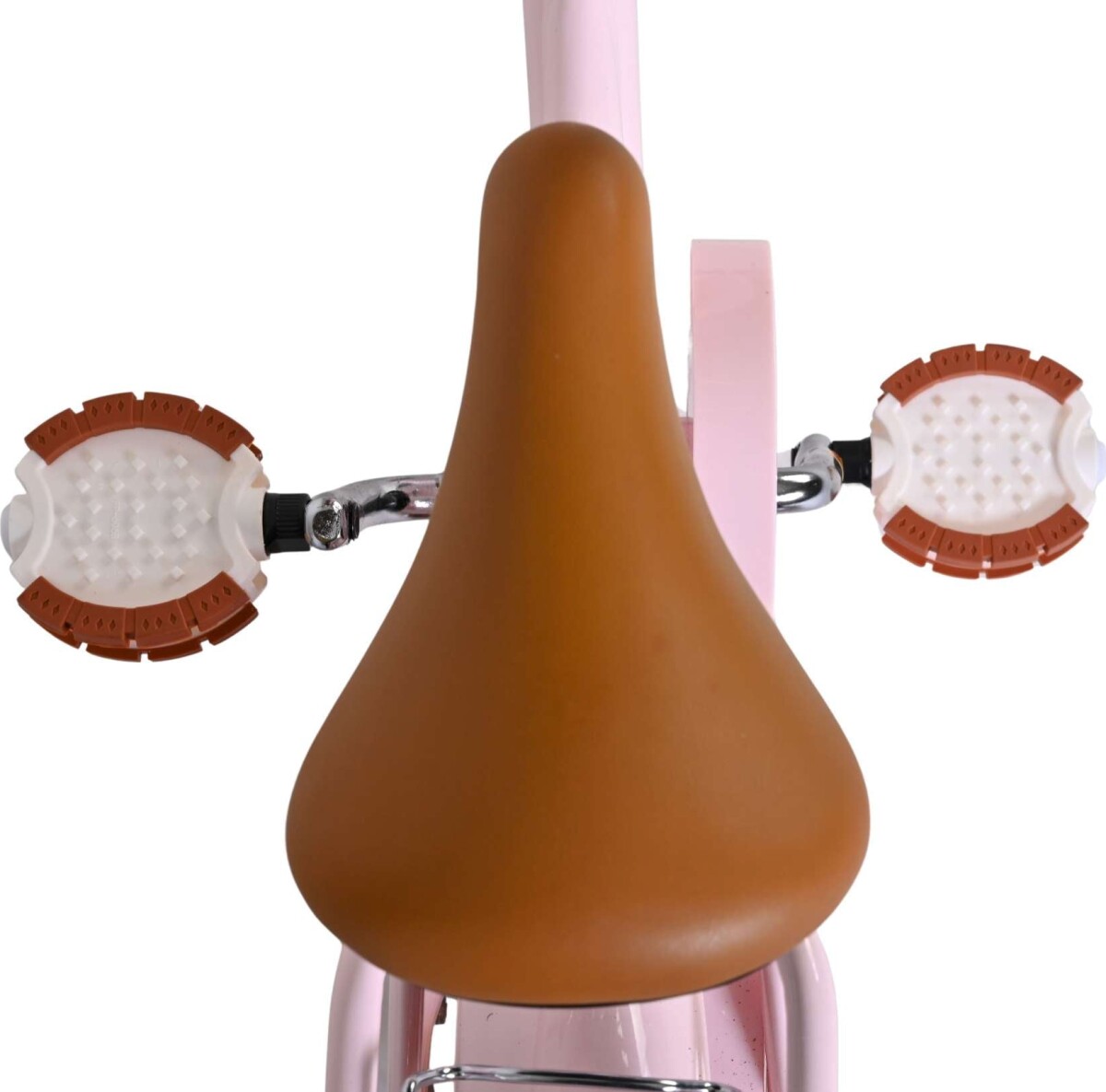 Volare - Ashley - 12 Børnecykel Med Støttehjul - Kurv - Pastel Pink