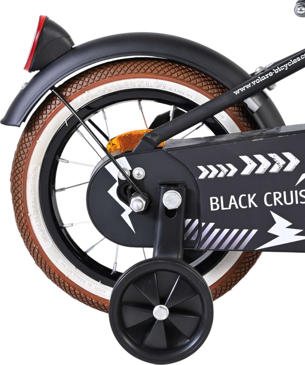Volare - Black Cruiser - 12 Tommer - Sort - Børnecykel