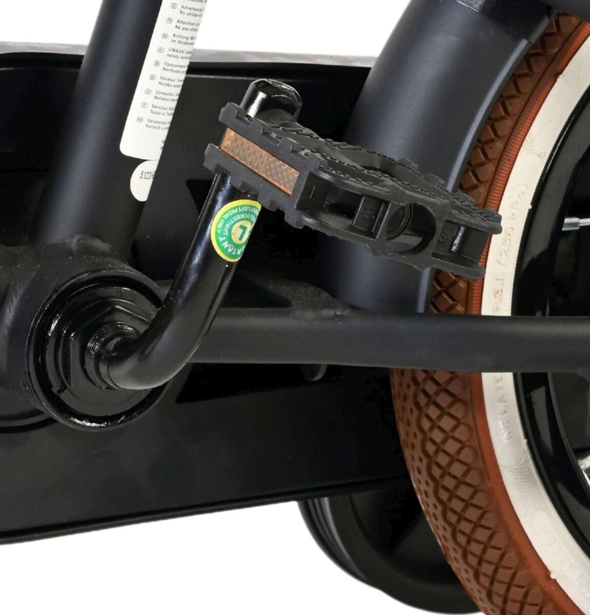 Volare - Black Cruiser - 12 Tommer - Sort - Børnecykel