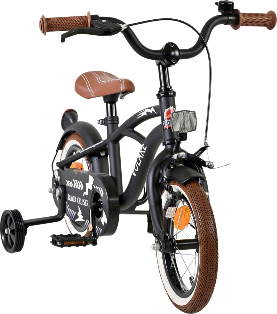 Volare - Black Cruiser - 12 Tommer - Sort - Børnecykel