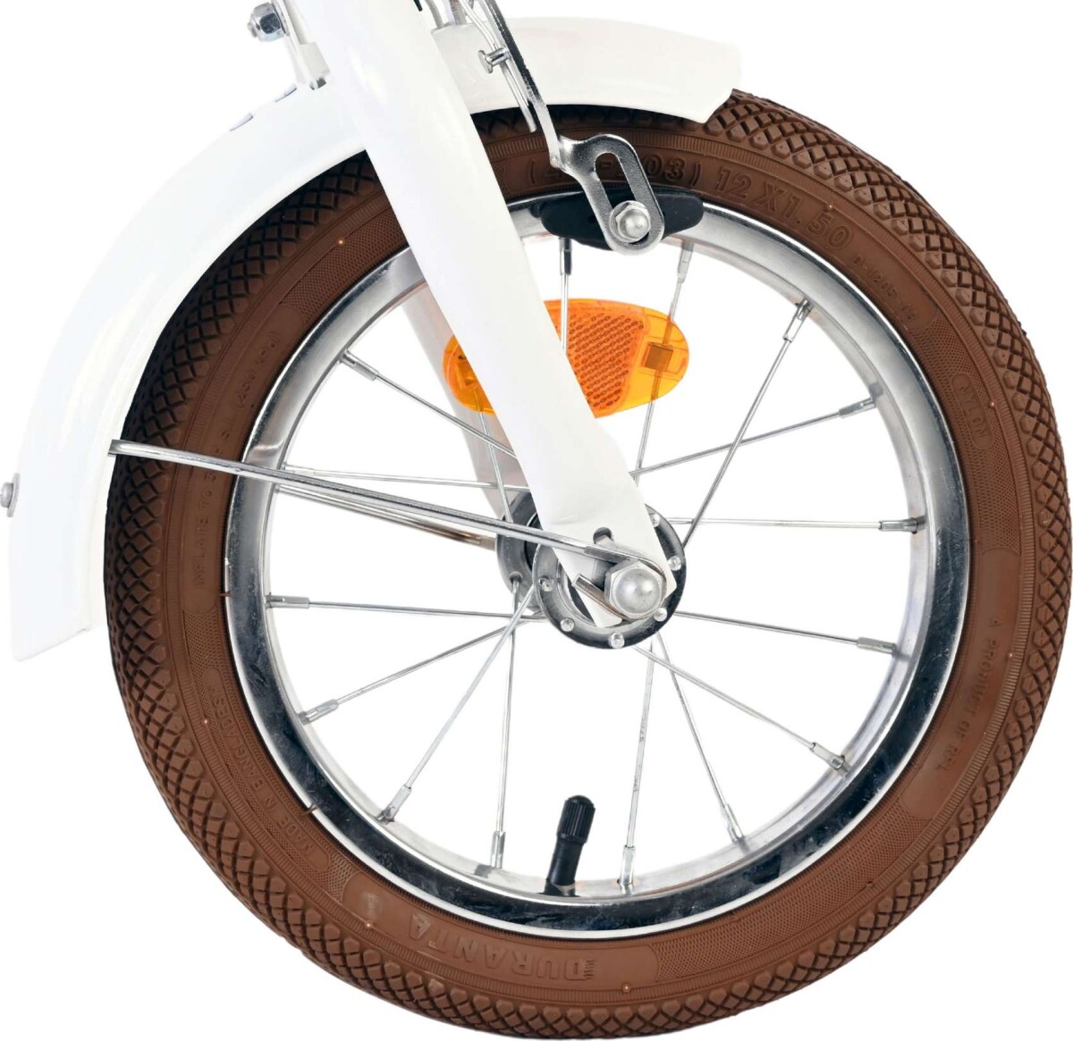 Volare - Børnecykel Med Støttehjul - 12 Tommer - Blossom Hvid