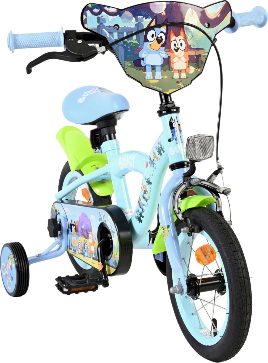 Volare - Bluey - Børnecykel Med Støttehjul - 12 Tommer