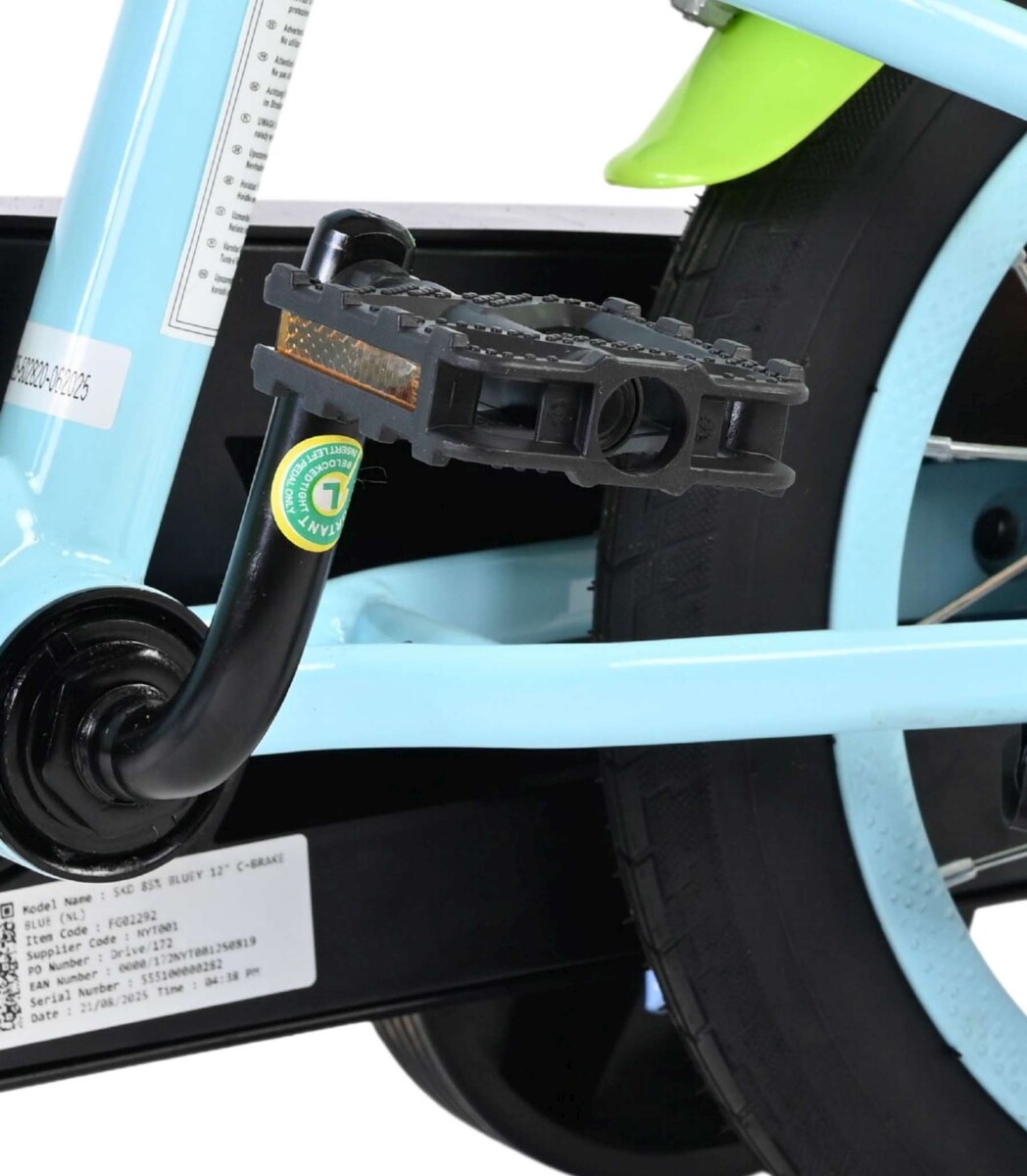 Volare - Bluey - Børnecykel Med Støttehjul - 12 Tommer