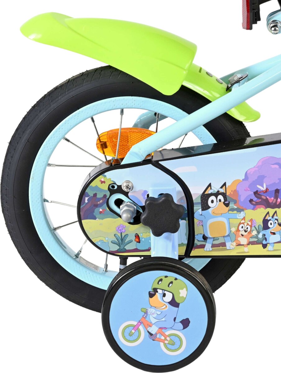 Volare - Bluey - Børnecykel Med Støttehjul - 12 Tommer