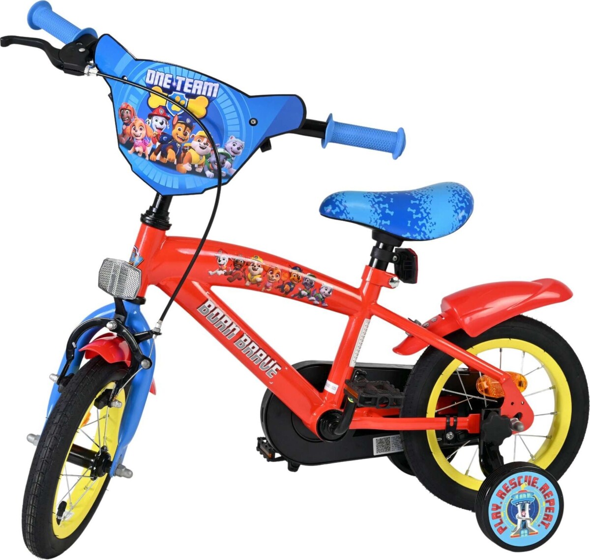 Volare - Børnecykel Med Støttehjul - 12 Tommer - Paw Patrol Core