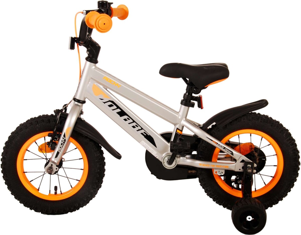 Volare - Børnecykel Med Støttehjul - 12 - Rocky - Grå