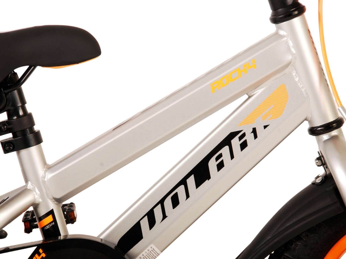 Volare - Børnecykel Med Støttehjul - 12 - Rocky - Grå