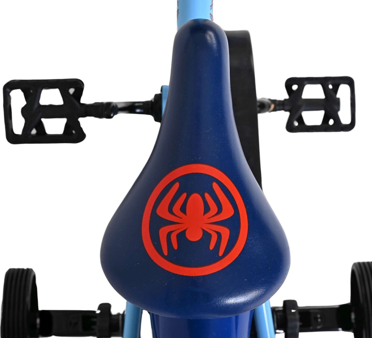 Volare - Børnecykel Med Støttehjul - 12 Tommer - Spidey - Blå