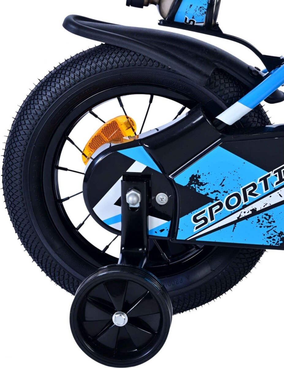 Volare - Børnecykel Med Støttehjul - 12 Tommer - Sportivo - Blå