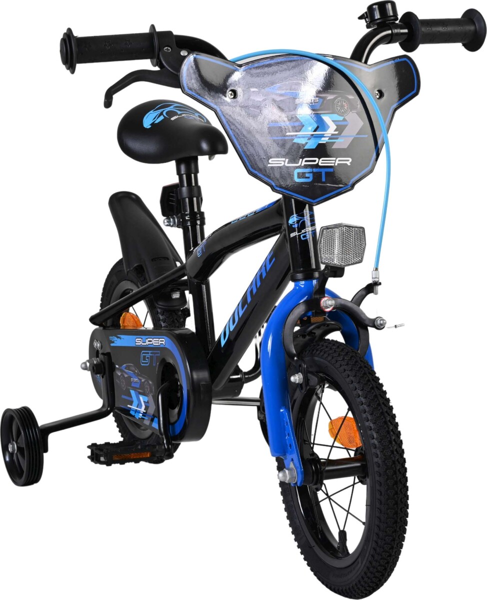 Volare - Super Gt - Blå Børnecykel - 12 Tommer - Støttehjul