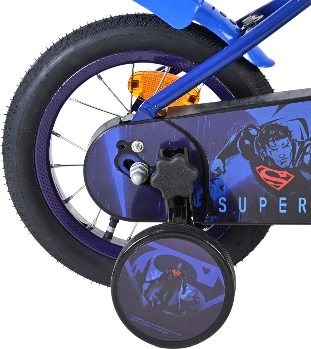 Volare - Superman - Børnecykel Med Støttehjul - 12 Tommer