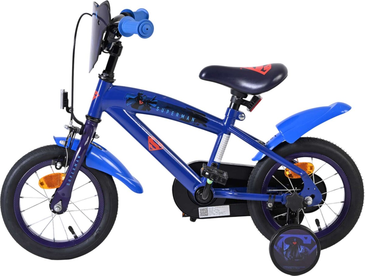 Volare - Superman - Børnecykel Med Støttehjul - 12 Tommer