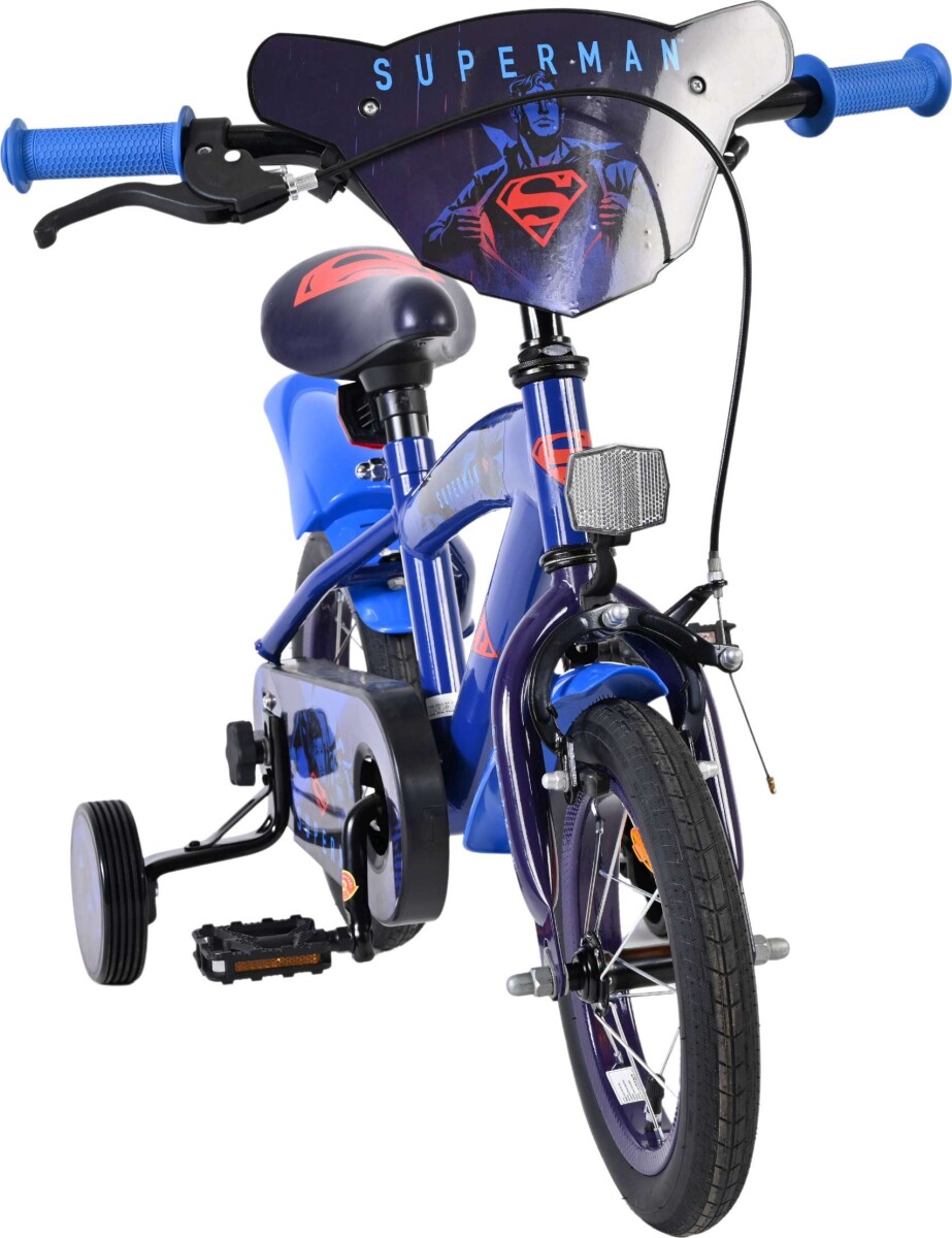 Volare - Superman - Børnecykel Med Støttehjul - 12 Tommer