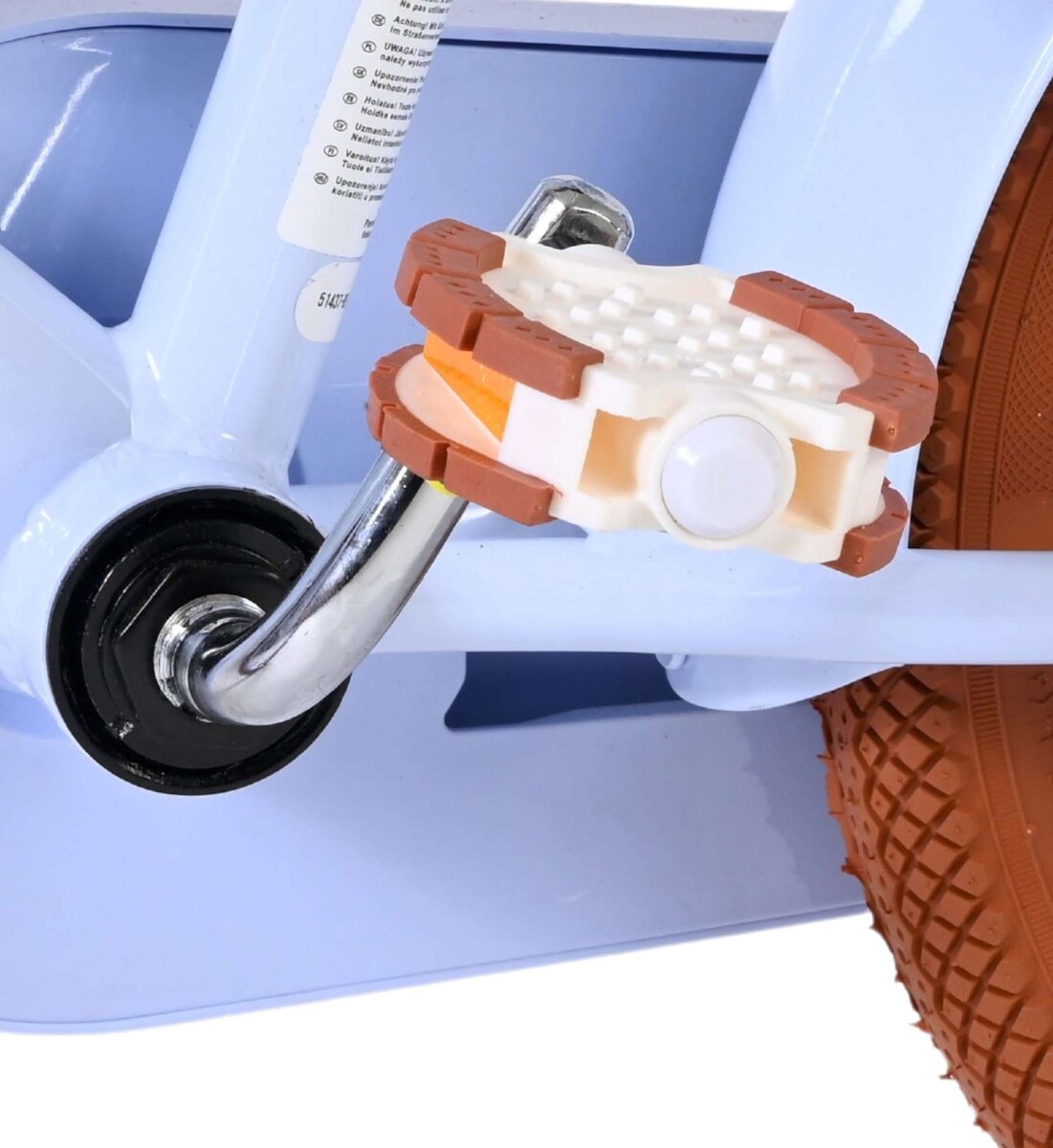 Volare - Ashley 14 Børnecykel - Kurv Og Støttehjul - Blå Pastel