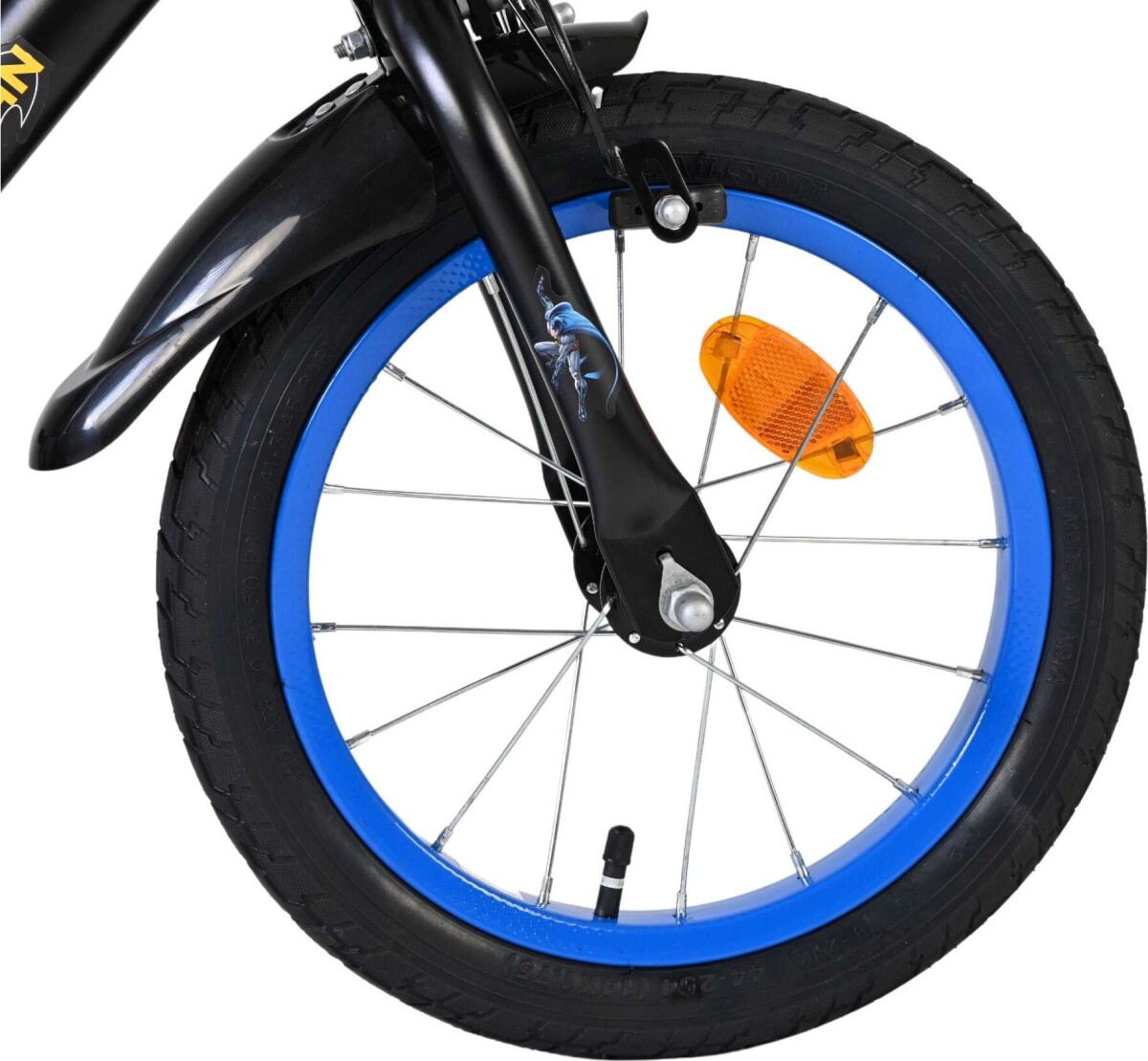 Volare - Børnecykel Med Støttehjul - 14 Tommer - Batman - Blå