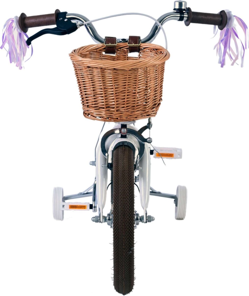 Volare - Børnecykel Med Støttehjul - 14 Tommer - Blossom Hvid