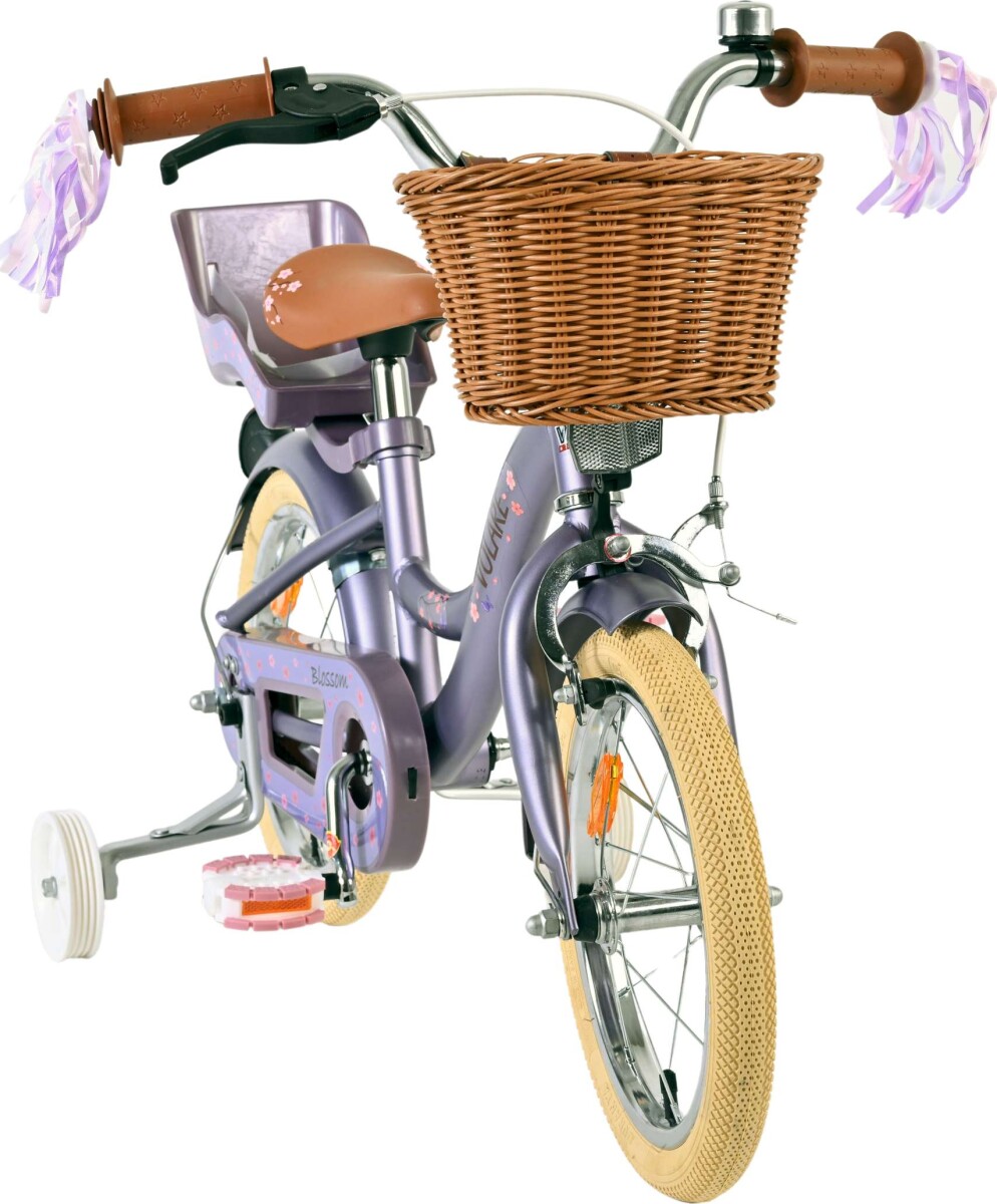 Volare - Børnecykel Med Støttehjul - 14 Tommer - Blossom Lilla