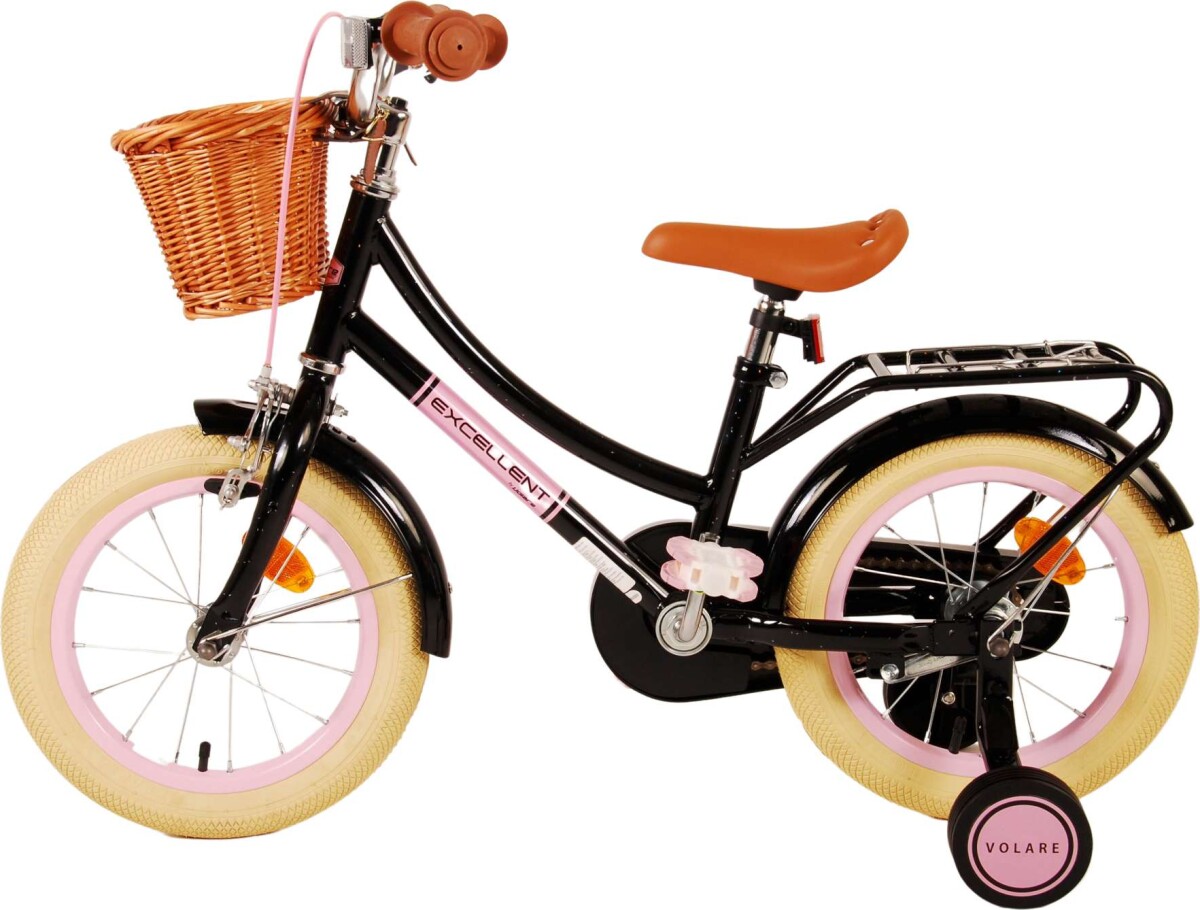 Volare - Børnecykel Med Støttehjul - 14 - Excellent - Sort