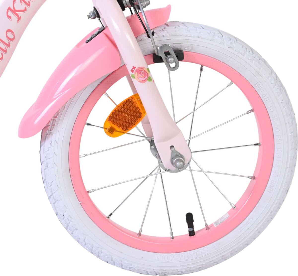 Volare - Hello Kitty Børnecykel - 14 Tommer - Støttehjul - Pink