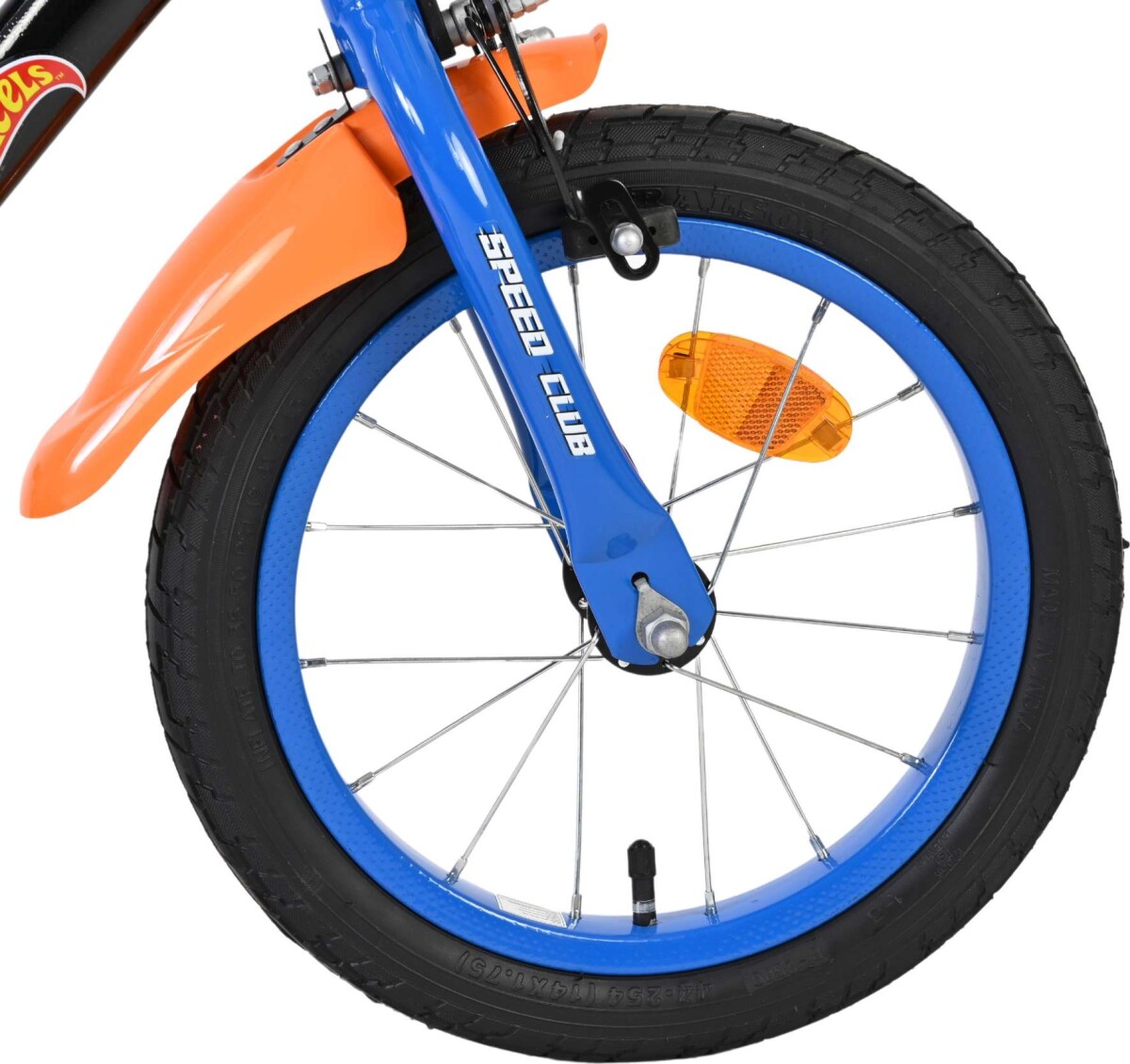 Volare - Hotwheels Børnecykel Med Støttehjul - 12 - Sort Blå