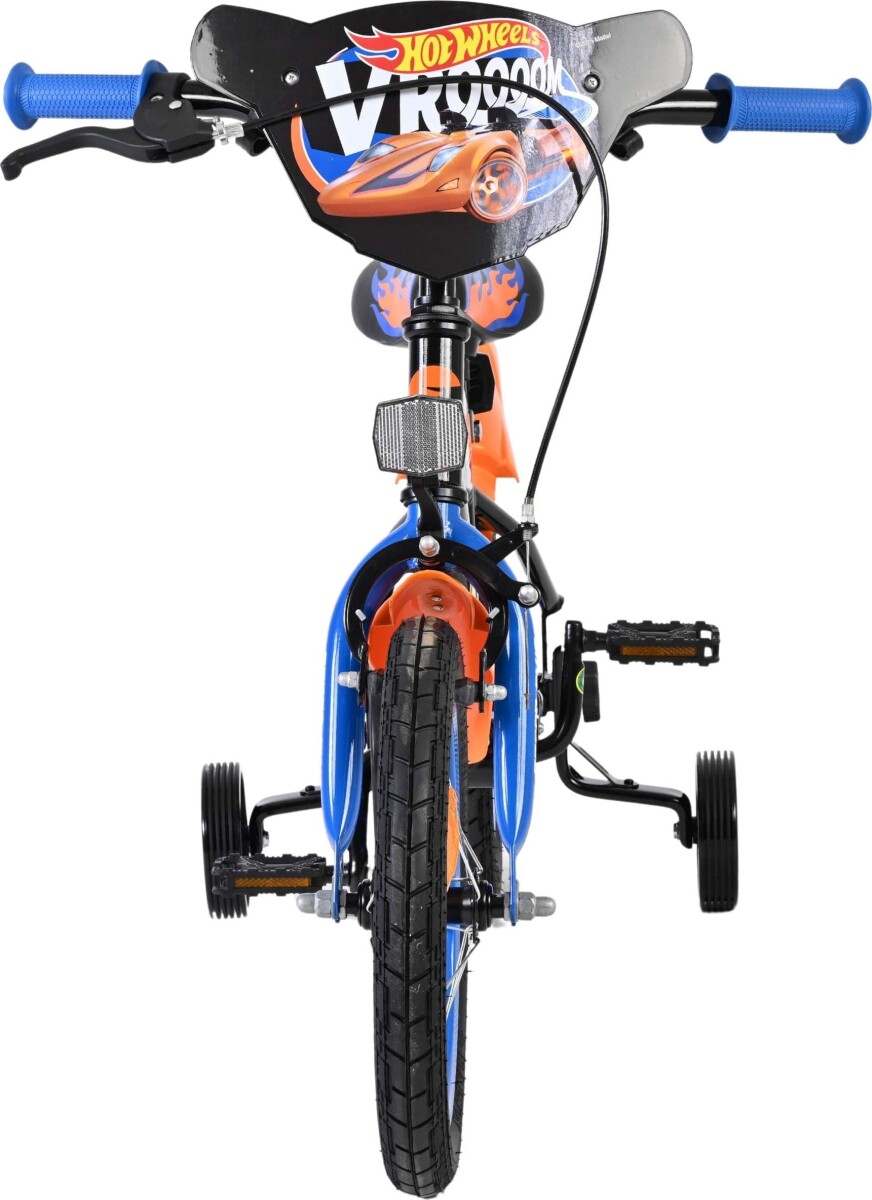 Volare - Hotwheels Børnecykel Med Støttehjul - 12 - Sort Blå