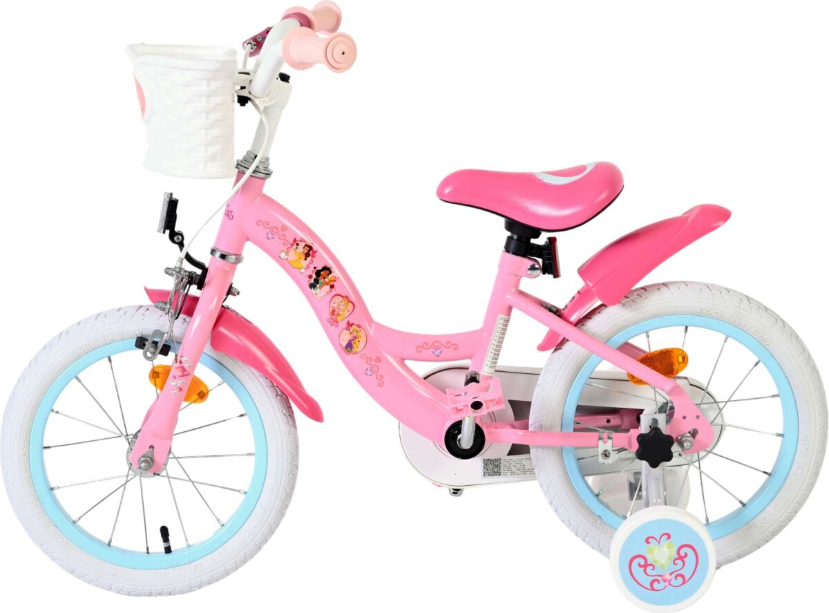 Volare - Børnecykel Med Støttehjul - 14 Tommer - Prinsesse