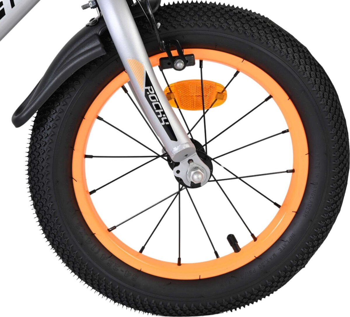 Volare - Børnecykel Med Støttehjul - 14 Tommer - Rocky - Grå