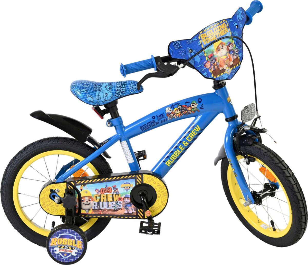 Volare - Paw Patrol Cykel - 14 Tommer - Støttehjul - Rubble