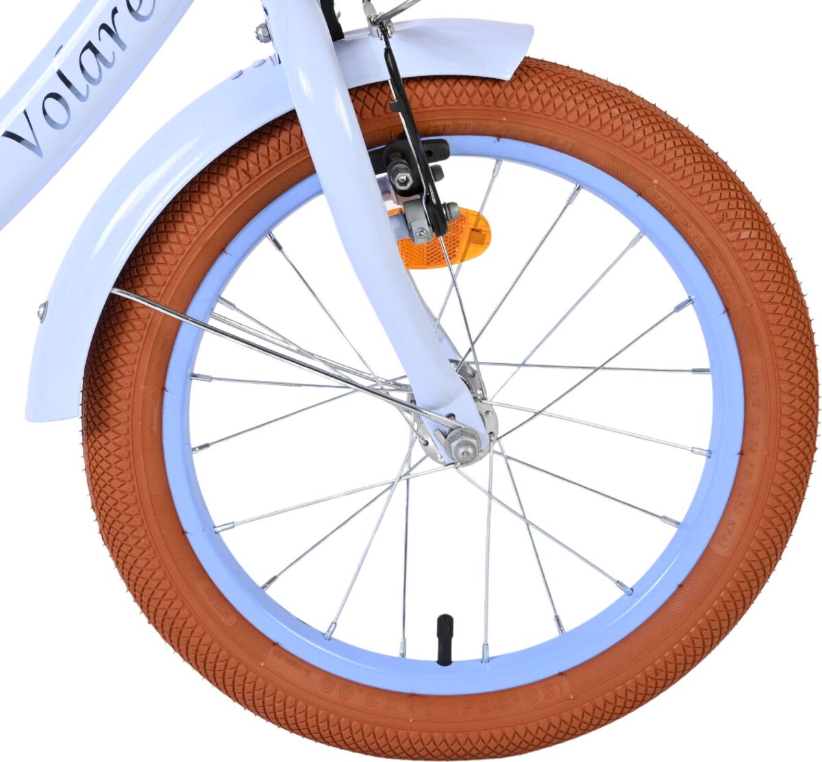 Volare - Ashley 16 Børnecykel - Kurv Og Støttehjul - Pastel Blå