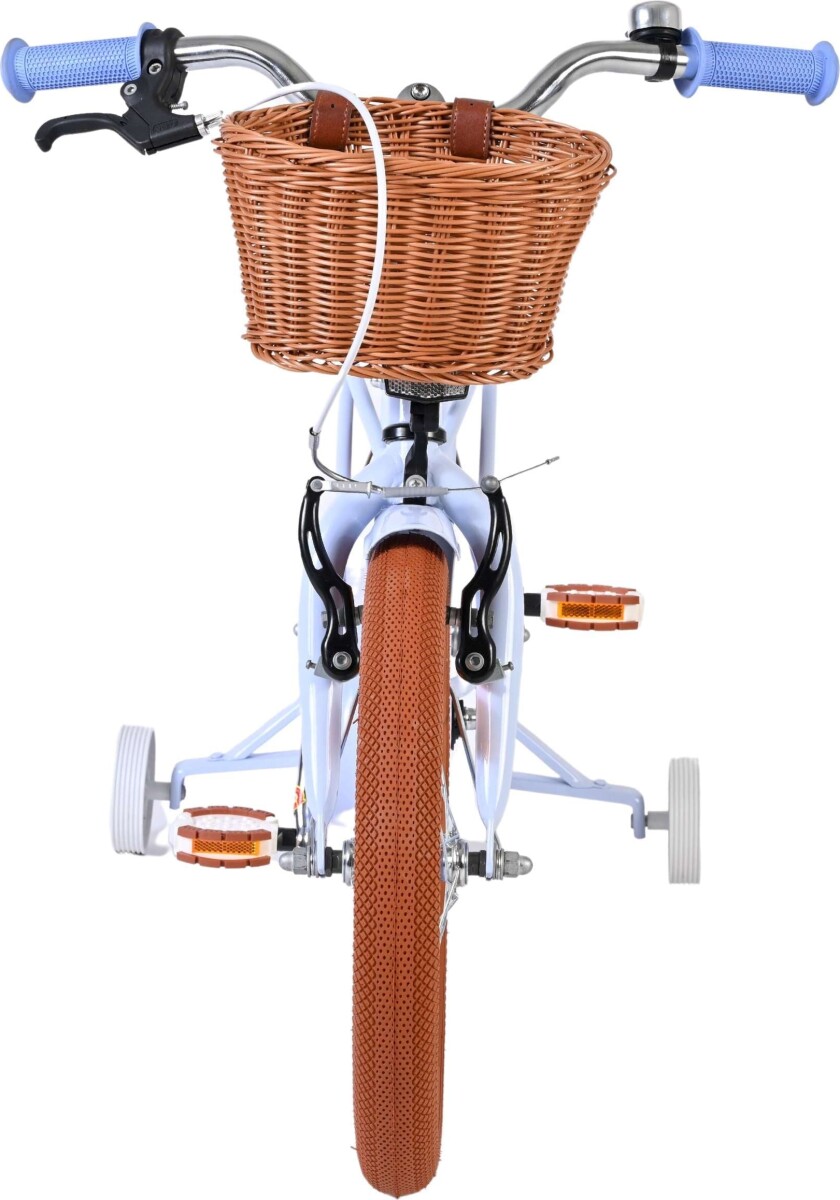 Volare - Ashley 16 Børnecykel - Kurv Og Støttehjul - Pastel Blå
