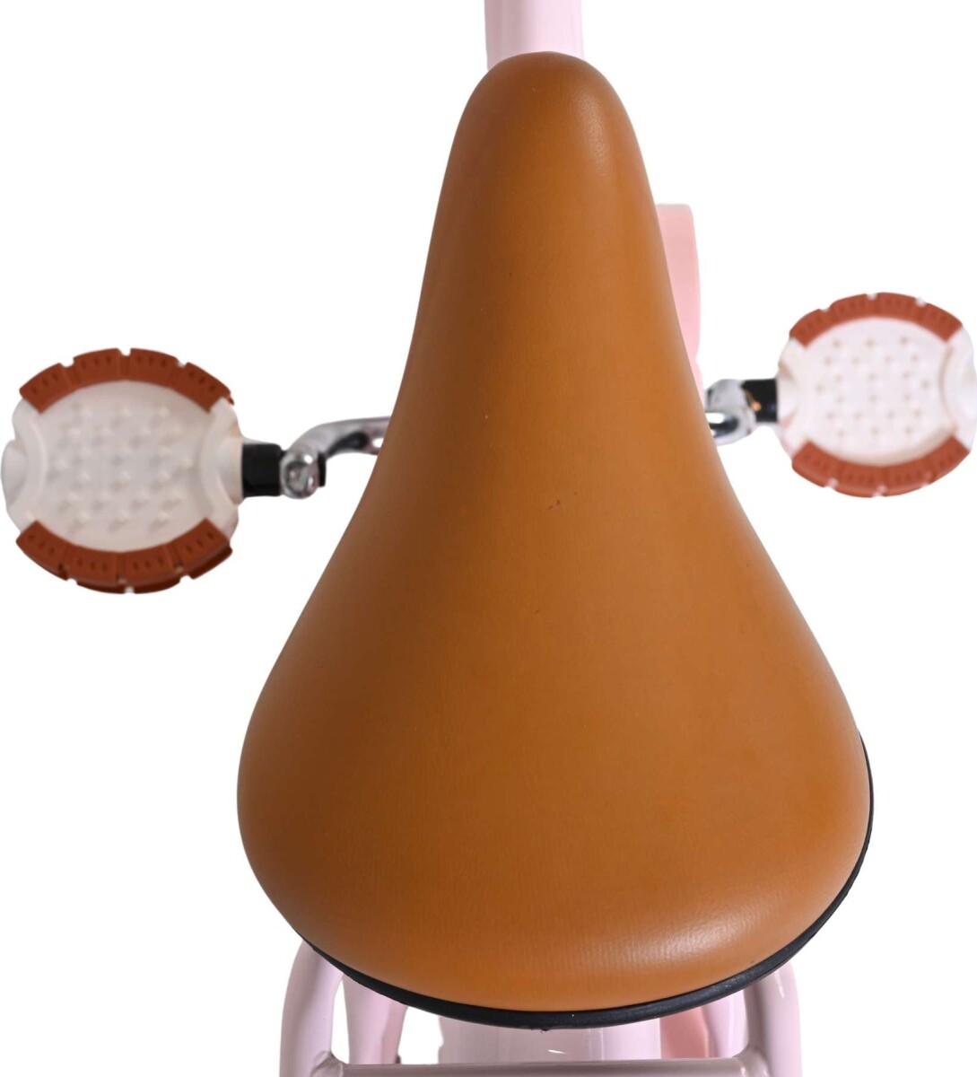 Volare - Ashley 16 Børnecykel - Kurv Og Støttehjul - Pastel Pink