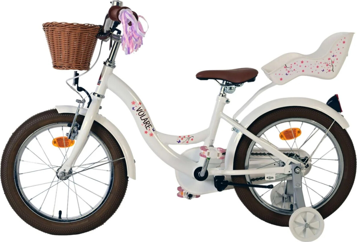 Volare - Børnecykel Med Støttehjul - 16 - Blossom - Hvid