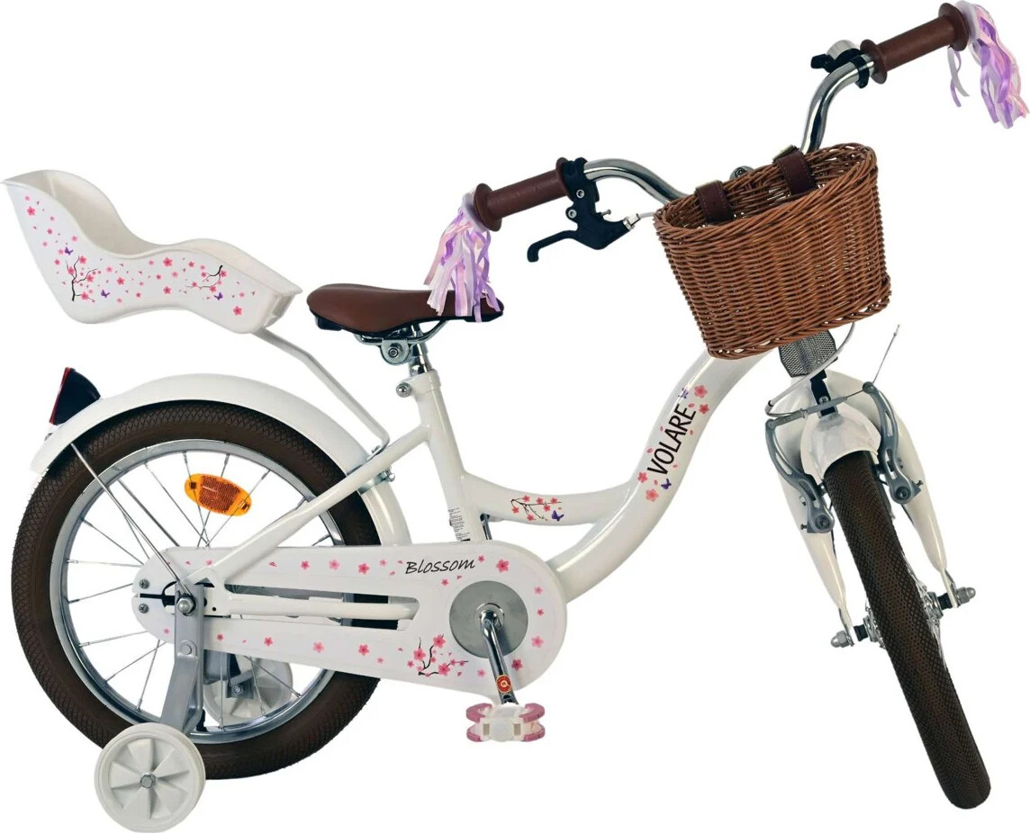 Volare - Børnecykel Med Støttehjul - 16 - Blossom - Hvid