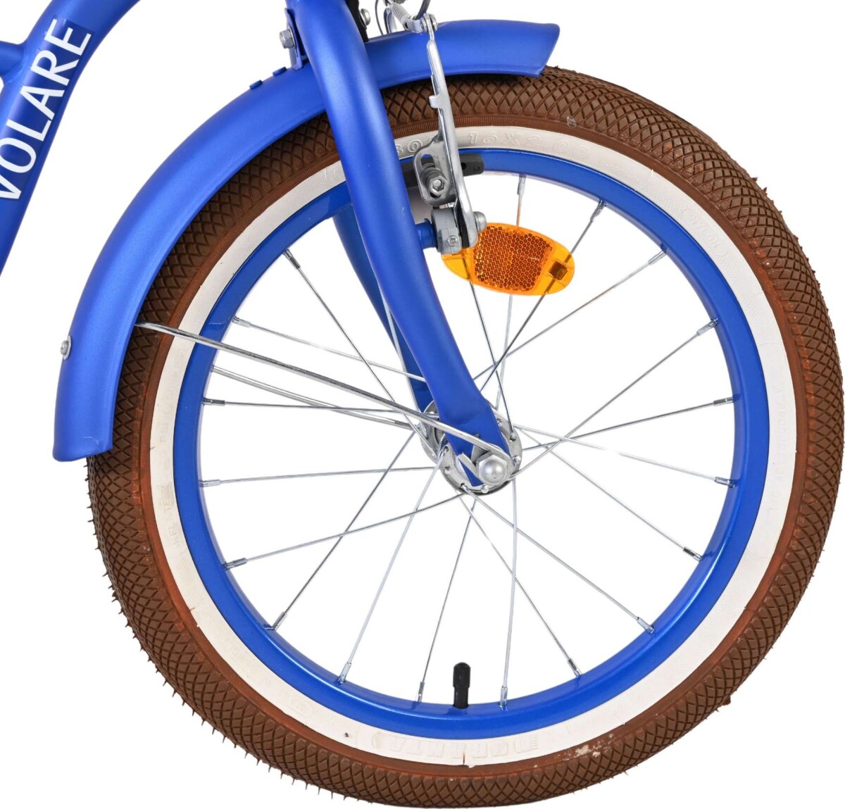 Volare - Cruiser - 16 Tommer - Blå - Børnecykel Med Støttehjul