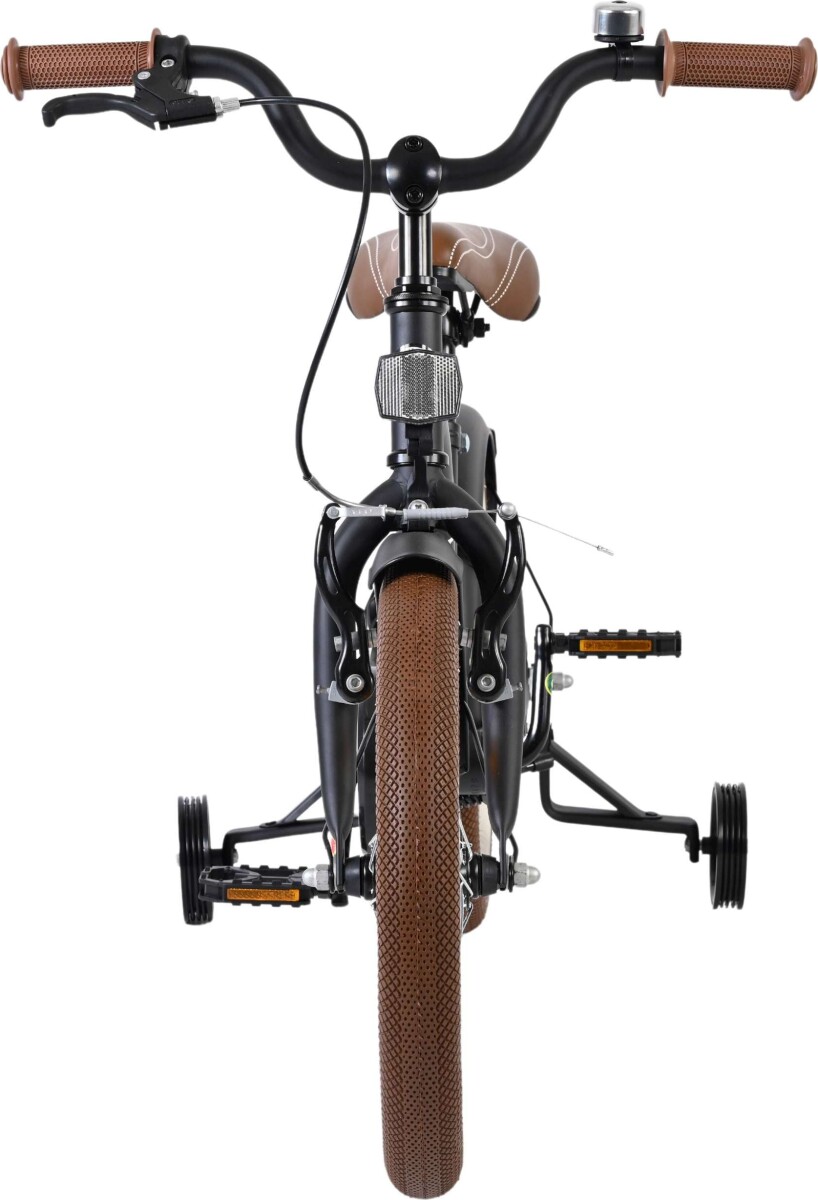 Volare - Cruiser - 16 Tommer - Sort - Børnecykel Med Støttehjul