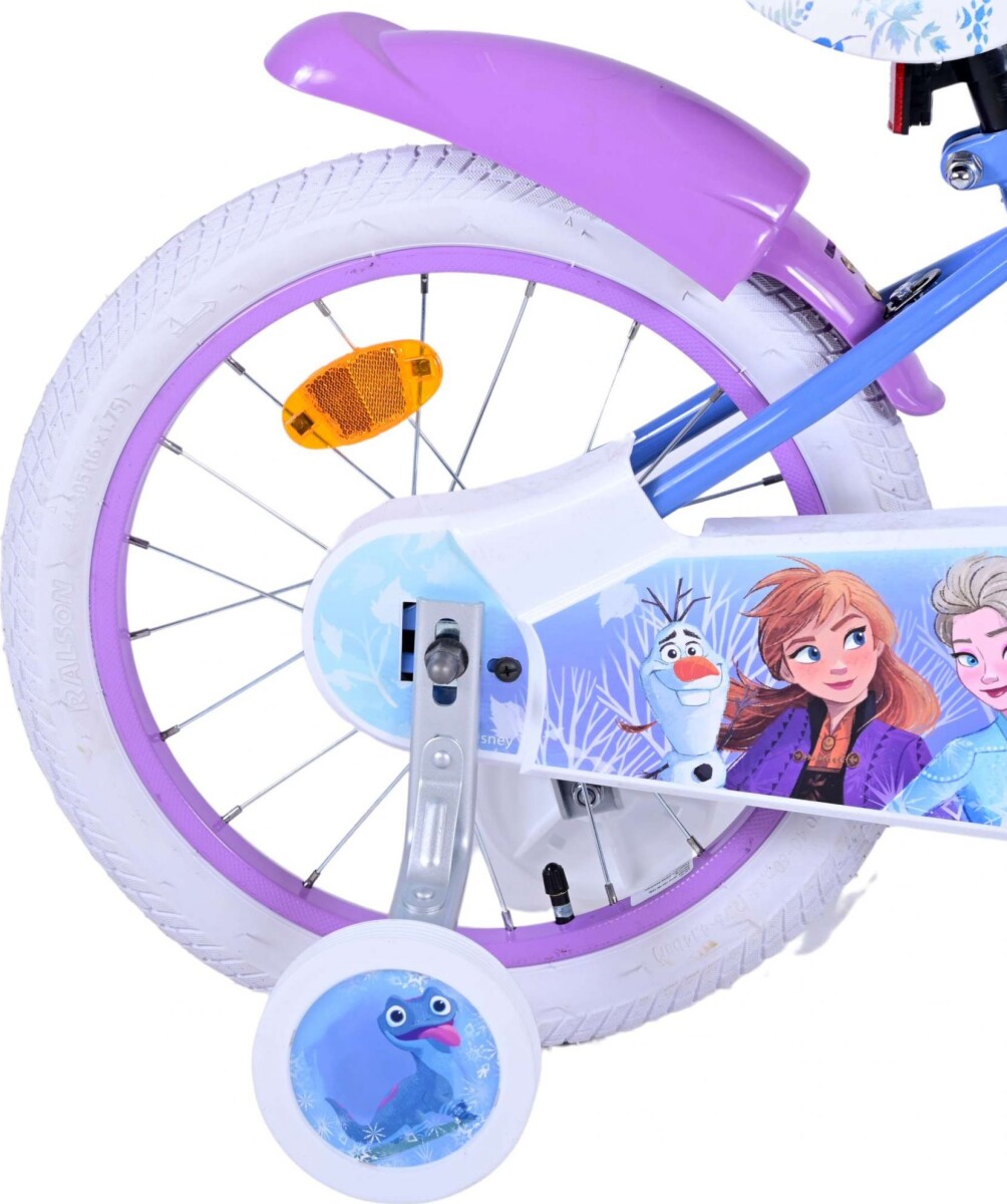 Volare - Børnecykel - Frost - Elsa Anna Olaf - 16 - Blå Pink